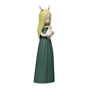 白夜童话系列晚安兔女孩艺术品