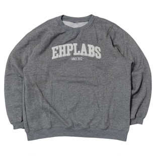 真心暖和美式螺纹底摆内植绒毛巾绣舒适宽松圆领套头卫衣Y108包邮