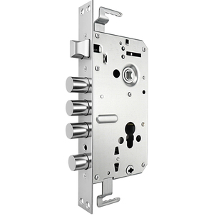 防盗门锁体锁芯通用型锁具家用机械全套装大门锁不锈钢老式入户门