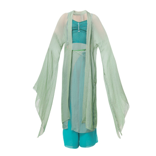 青蛇舞蹈服装儿童飘逸仙气风舞蹈服小青白娘子伞舞女童古典演出服