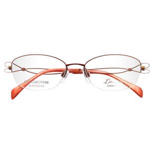 日本Charmant夏蒙眼镜架线钛纯钛半框超轻小脸金边眼镜框女XL2928