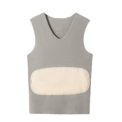 秋冬季男士护腰护肚贴片保暖背心