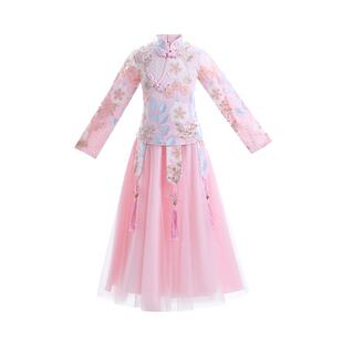 汉服女款儿童女童连衣裙夏装2026新款唐装公主裙子六一演出服夏款