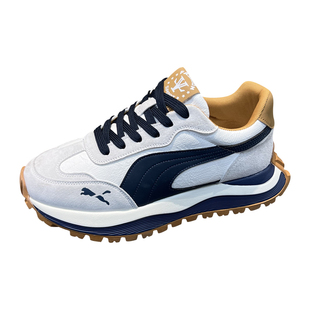 欧洲站男鞋2025秋冬新款潮牌厚底阿甘鞋软底增高百搭老爹运动鞋男