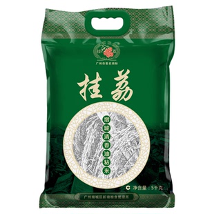 挂荔 增城清香油粘米5KG长粒香大米籼米10斤猫牙米新米