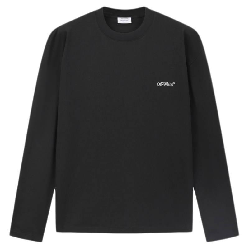 off-white经典再续长袖t恤新款纯棉宽松重磅印花圆领上衣男女同款