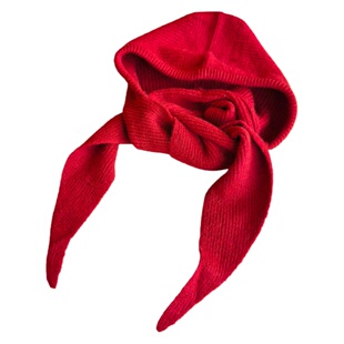 巴拉克拉法连帽围巾一体帽女秋冬保暖护脖防寒针织帽子围脖毛线帽