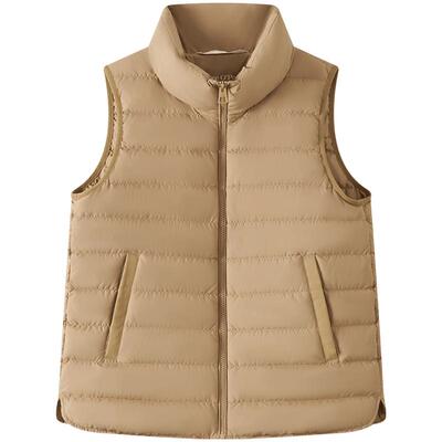 MOP立领轻薄羽绒马甲女