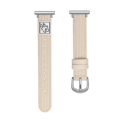 UHADA新款贴标灯芯绒皮质手表带