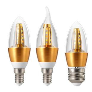 家用led蜡烛灯泡e14小螺口e27螺旋5W7W9W12W拉尾尖泡水晶吊灯光源