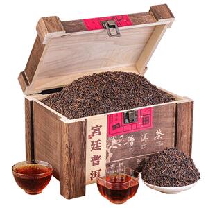 1000克云南普洱茶熟茶散茶勐海陈年金芽散装廷熟普洱茶叶礼盒装