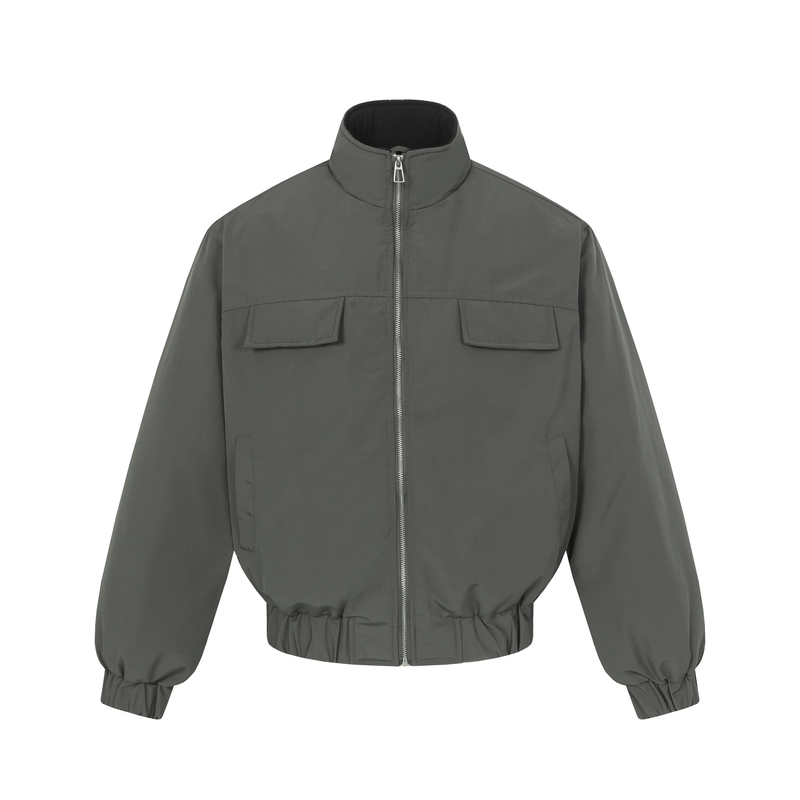 男道美式复古立领cleanfit工装羽绒服男2025冬季宽松加厚羽绒外套