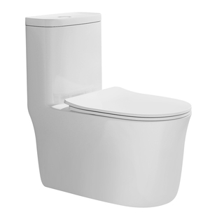 SOOS W4无边框马桶单孔排污 家用普通马桶大冲力陶瓷坐便器防臭