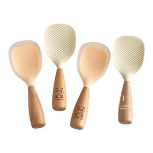 食品级硅胶可立式饭勺家用耐高温不粘米饭勺子电饭锅盛饭专用饭铲