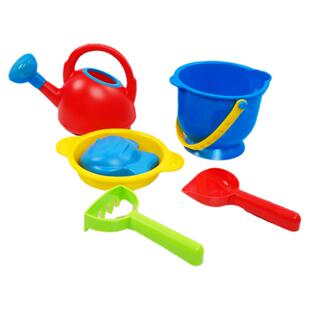 Hape乐享沙滩玩具套装2-4岁宝宝水壶铲子和小桶玩沙子挖沙模型套