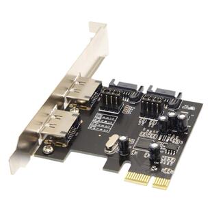 SA-078 PCI-E转SSD硬盘 SATA 3.0扩展卡 ASM1061芯片 ESATA 四口