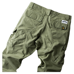 YEZOE美军弹力男士休闲裤新款军绿宽松直筒潮工装裤裤子男款秋冬