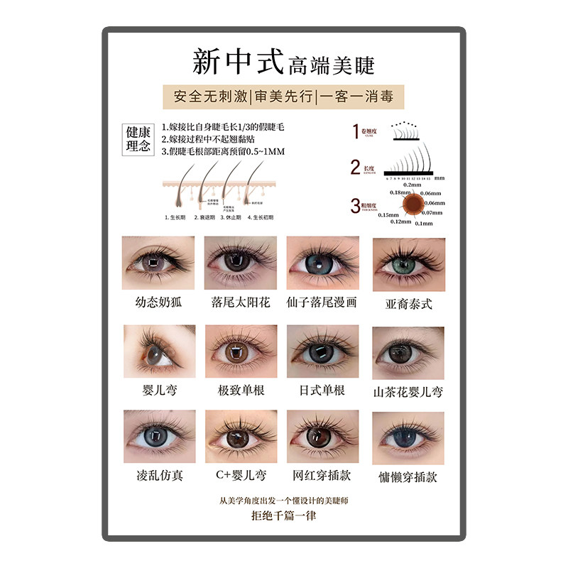 美业免安装挂墙灯箱标志牌定制