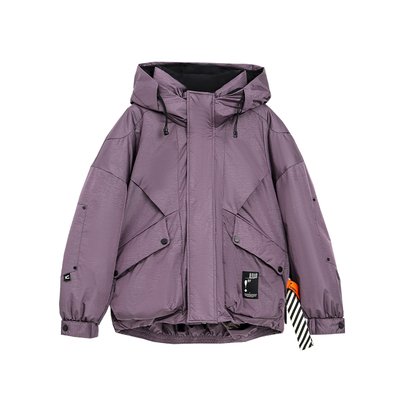 日本LIV童装 女童冲锋羽绒服女冬季2026新款儿童加厚工装外套大童