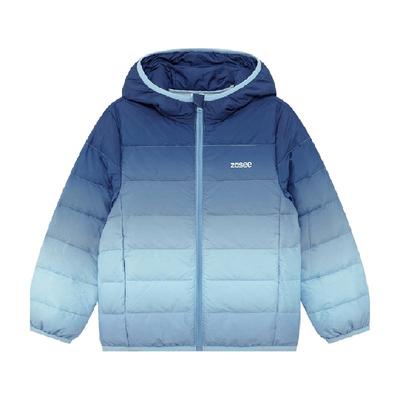 左西男童渐变羽绒服轻薄款外套