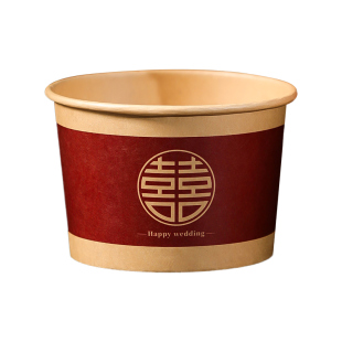 结婚一次性纸碗纸杯加厚婚礼酒席婚宴用碗筷餐具套装婚庆用品大全