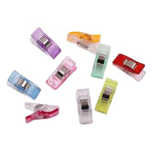 缝纫小夹子日韩风包边固定夹彩色半透明刺绣定位服装夹子斧头夹子