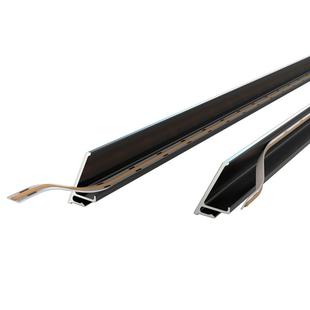 美通发光LED灯带踢脚线铝合金地脚线顶角不锈钢踢脚板金属贴脚线