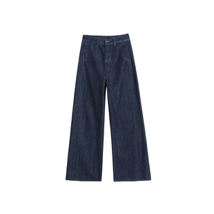 美式复古弯刀阔腿牛仔裤女2026春季新款高腰遮跨小个子直筒香蕉裤