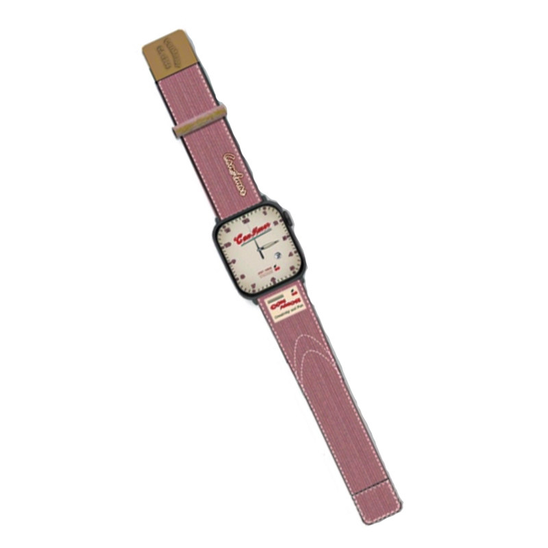 CA.美式复古灯芯羊绒iwatch9皮表带与iphone15pro手机壳适用苹果