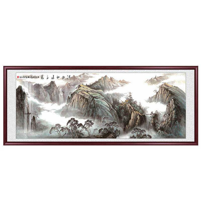 国画客厅办公室书房水墨风景