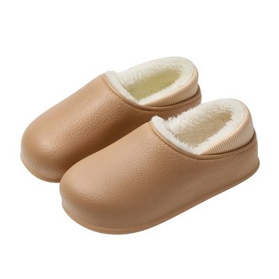 保暖时尚包跟棉拖鞋女士休闲居家