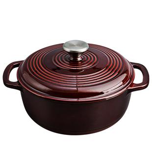 SIRONI斯罗尼珐琅铸铁锅炖锅家用汤锅不粘锅加厚真彩电磁炉闷烧锅