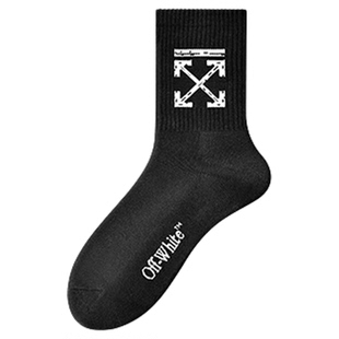 【明星同款】OFF-WHITE™官方旗舰店男袜子男女情侣款中筒袜棉质