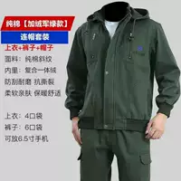 Хлопковая флисовая толстовка с капюшоном, комплект