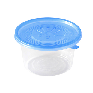 一次性餐盒快餐盒食品级圆形外卖打包透明高档商用饭盒冰粉碗加厚