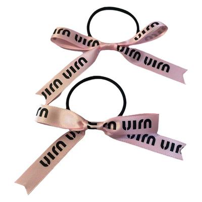 蝴蝶结发饰发圈芭蕾风miu头绳