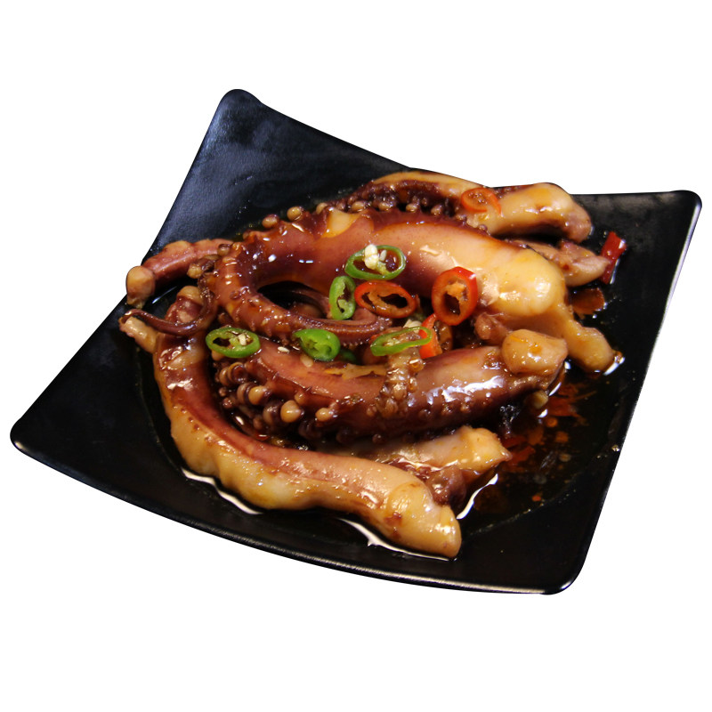 章鱼足即食香辣海鲜熟食麻辣大章鱼腿现做超大鱿鱼腿八爪鱼