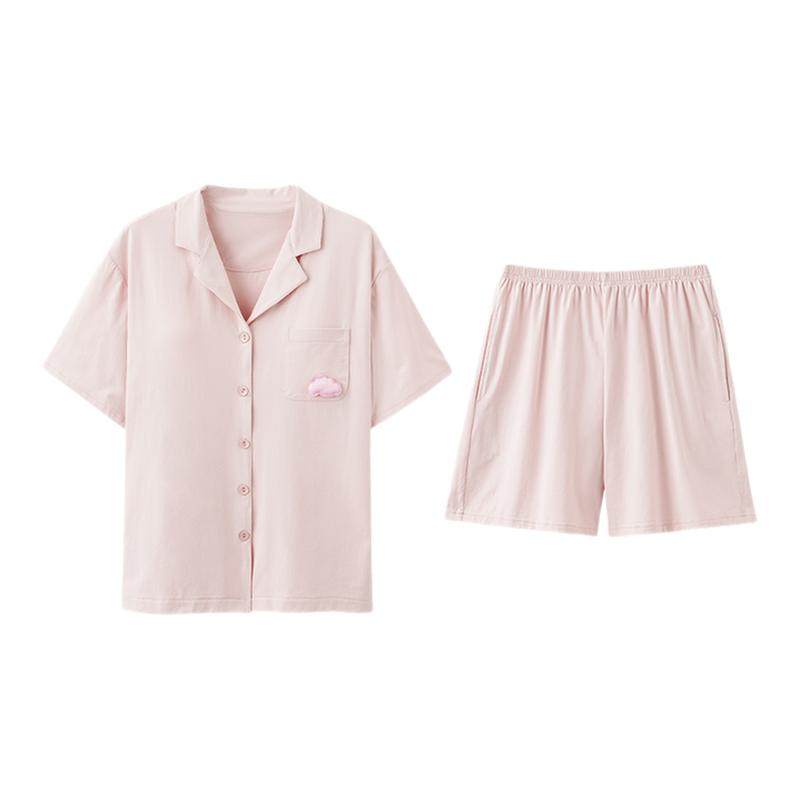 芬腾可安睡衣女款2026新款夏季带胸垫纯棉布料100女士家居服夏天