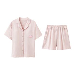 芬腾可安睡衣女款2026新款夏季带胸垫纯棉布料100女士家居服夏天