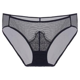布迪设计 内裤女蕾丝美腰带中腰三角裤性感新款夏季薄款裆部棉质