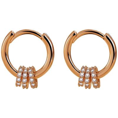 卡伦图通体纯银组合耳扣