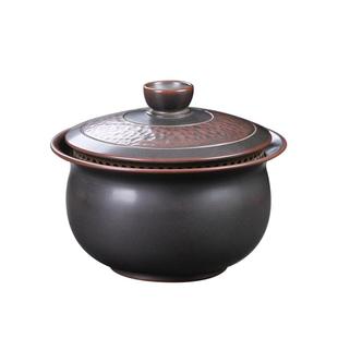 全孔盖碗宝瓶壶钦州坭兴陶纯手工制作自带过滤免茶漏大口径泡茶壶