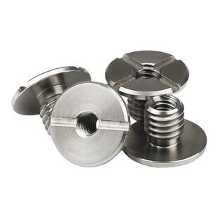 云台配件三脚架转接螺丝直播支架不锈钢转换螺母3/8互转1/4大头