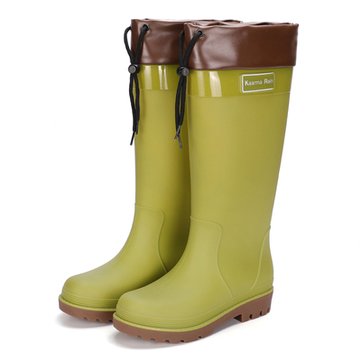 高筒雨鞋雨靴水鞋雨林徒步女士加绒成人外穿防水户外水靴防滑耐磨