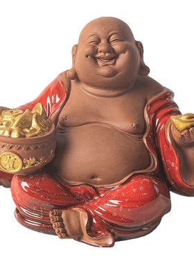 创意招财弥勒佛装饰摆件