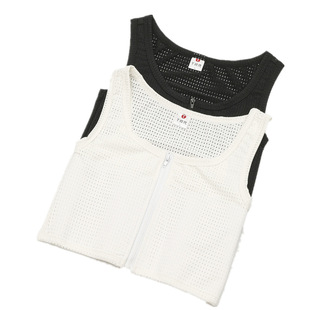 【方孔冰丝绷带加强拉链款】短款束胸lestt束胸tt束胸内衣女