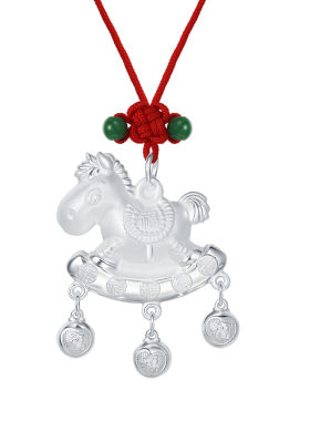 马宝宝爆款长命锁！新生儿礼物