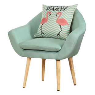 现代简约心理咨询室访谈沙发茶几组合套装办公室实木布艺单人椅子