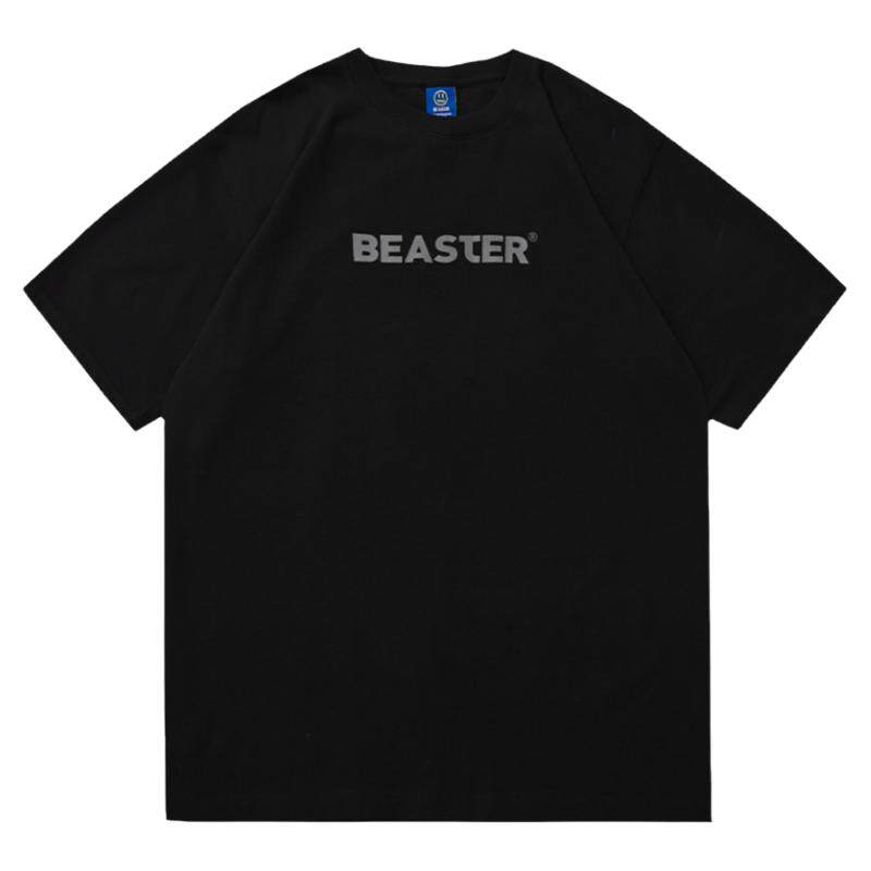 BEASTER小恶魔鬼脸国潮牌新疆棉短袖美式圆领多色T恤简约休闲上衣