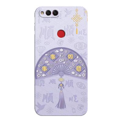 适用荣耀7x手机壳送挂绳